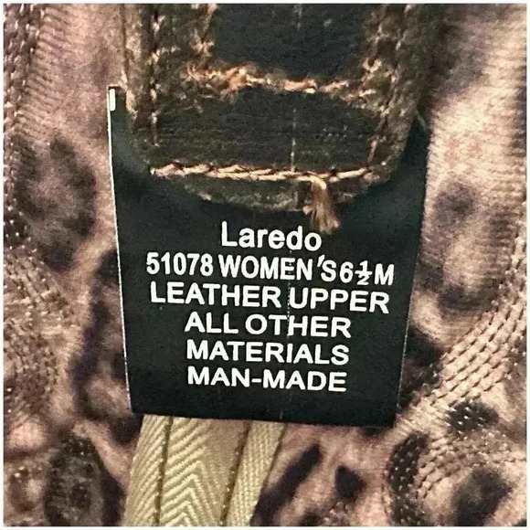 Laredo Western Boots Brown Women's 6.5 M Leather Pull on - Picture 7 of 8